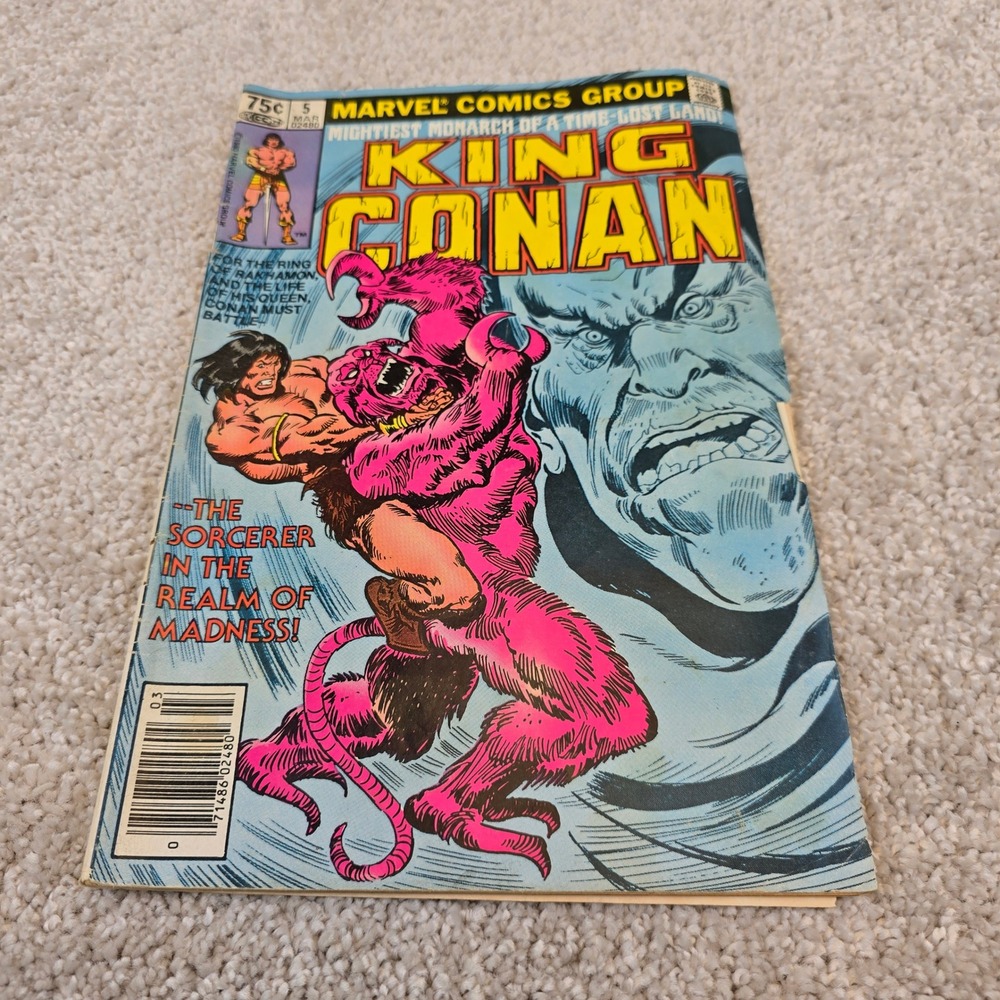 Marvel King Conan Comic Book No. 5 March 1981 Bronze Age Sorcerer Madness
